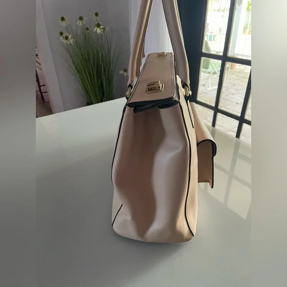 VITTORIA NAPOLI Women's Made In Italy Blush Pink Leather Satchel Handbag New - Picture 5 of 8